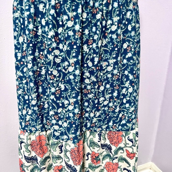 Cato Multicolored boho Tiered w/straps Sundress SMALL - Picture 4 of 8